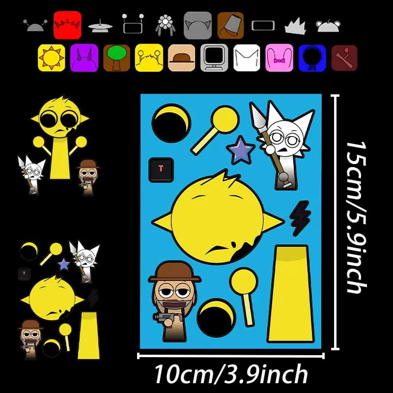 Sprunki Wedding Stickers Make Your Own Sprunki Sticker Make A Face Stickers for Kids DIY Stickers Party Supplies Crafts Gift Sprunki Wedding Stickers Make Your Own Sprunki Sticker Make A Face Stickers for Kids DIY Stickers Party Supplies Crafts Gift