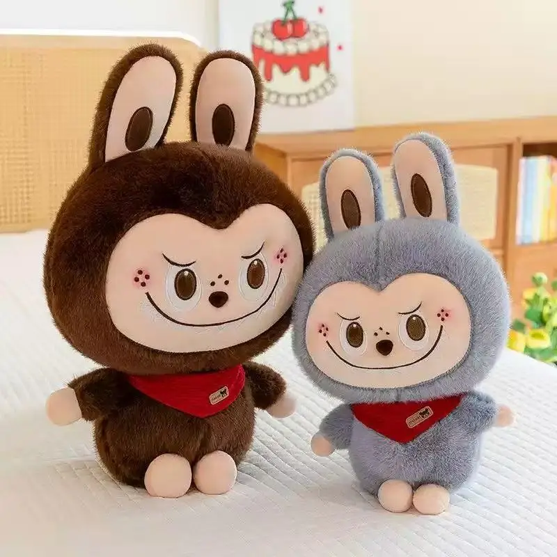 Labubu Grande Plush Toys Kawaii Forest Elf Soft Stuffed Pillow Cute Doll Room Decor Plushie For BIrthday GIft