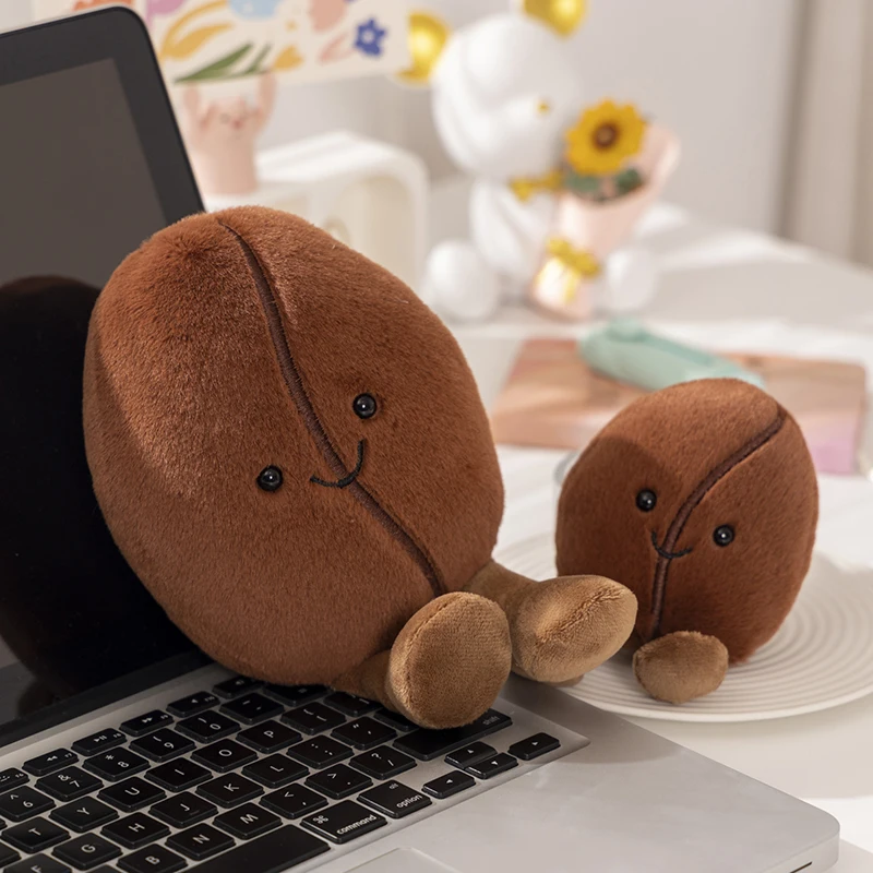 Kawaii Simulated Coffee Food Plush Doll Pillow Brown Coffee Bean With Foot Soft Plush Stuffed Pillow Bedroom Sofa Decor Gift Kawaii Simulated Coffee Food Plush Doll Pillow Brown Coffee Bean With Foot Soft Plush Stuffed Pillow Bedroom Sofa Decor Gift
