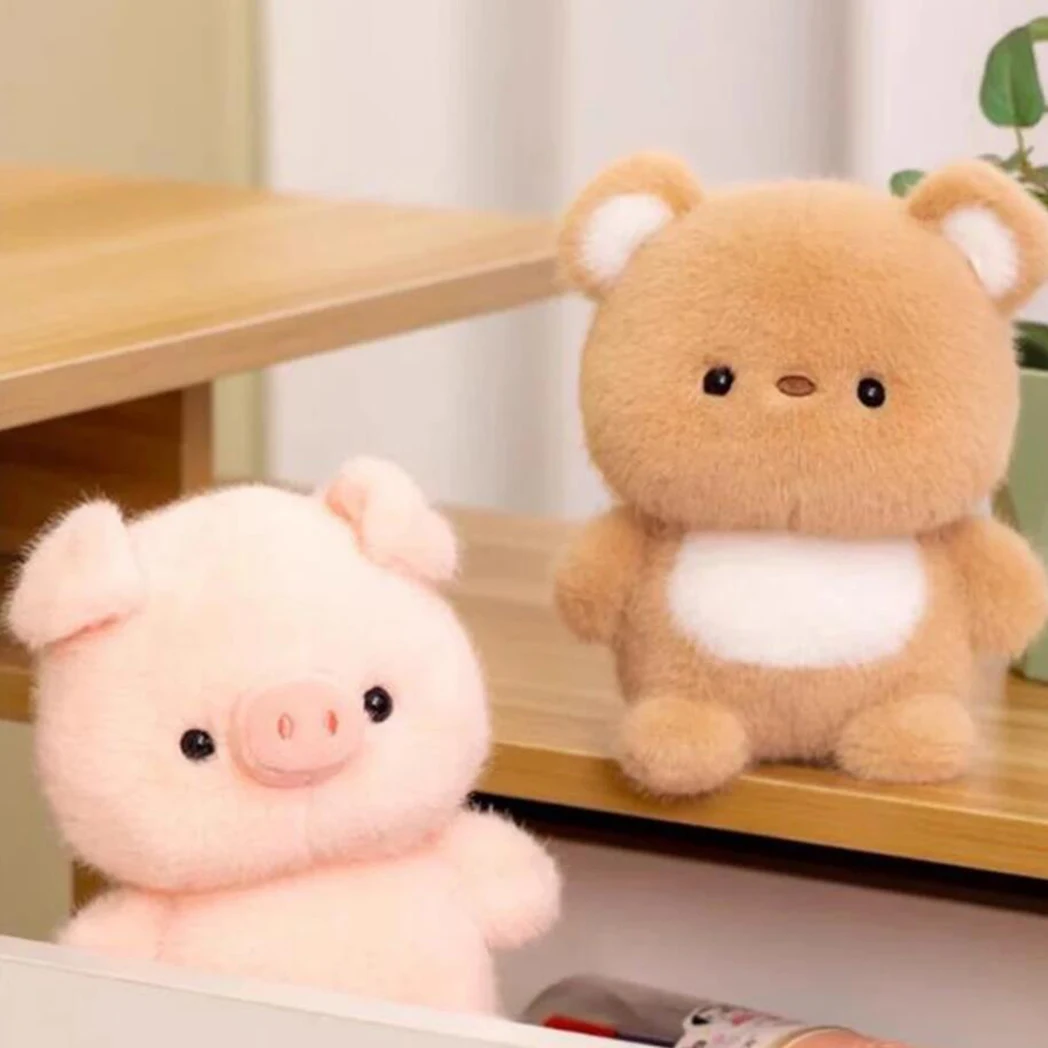 15CM Cute Animal Plush Toy Children Table Doll Ornaments Companion Doll Birthday Christmas Gifts Soft Sleeping Companion Kawaii