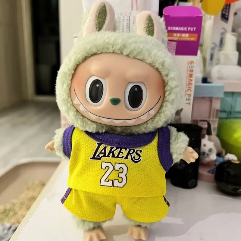 Labuibu Only Selling Clothes 17cm First Second Generation Labubu Basketball Clothes Cute Doll Decoration Handmade Doll Clothes Labuibu Only Selling Clothes 17cm First Second Generation Labubu Basketball Clothes Cute Doll Decoration Handmade Doll Clothes