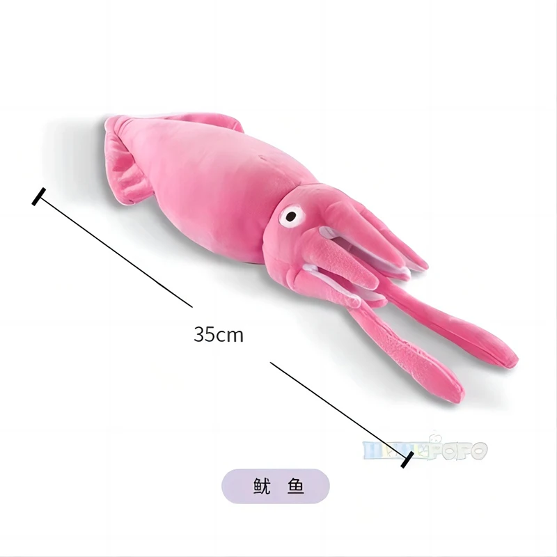 Simulation Lobster Stuffed Animal Toy Squid Crab Starfish Scallop Carp Fish Aquarium Sea Ocean Animal Marine Park Plush Doll