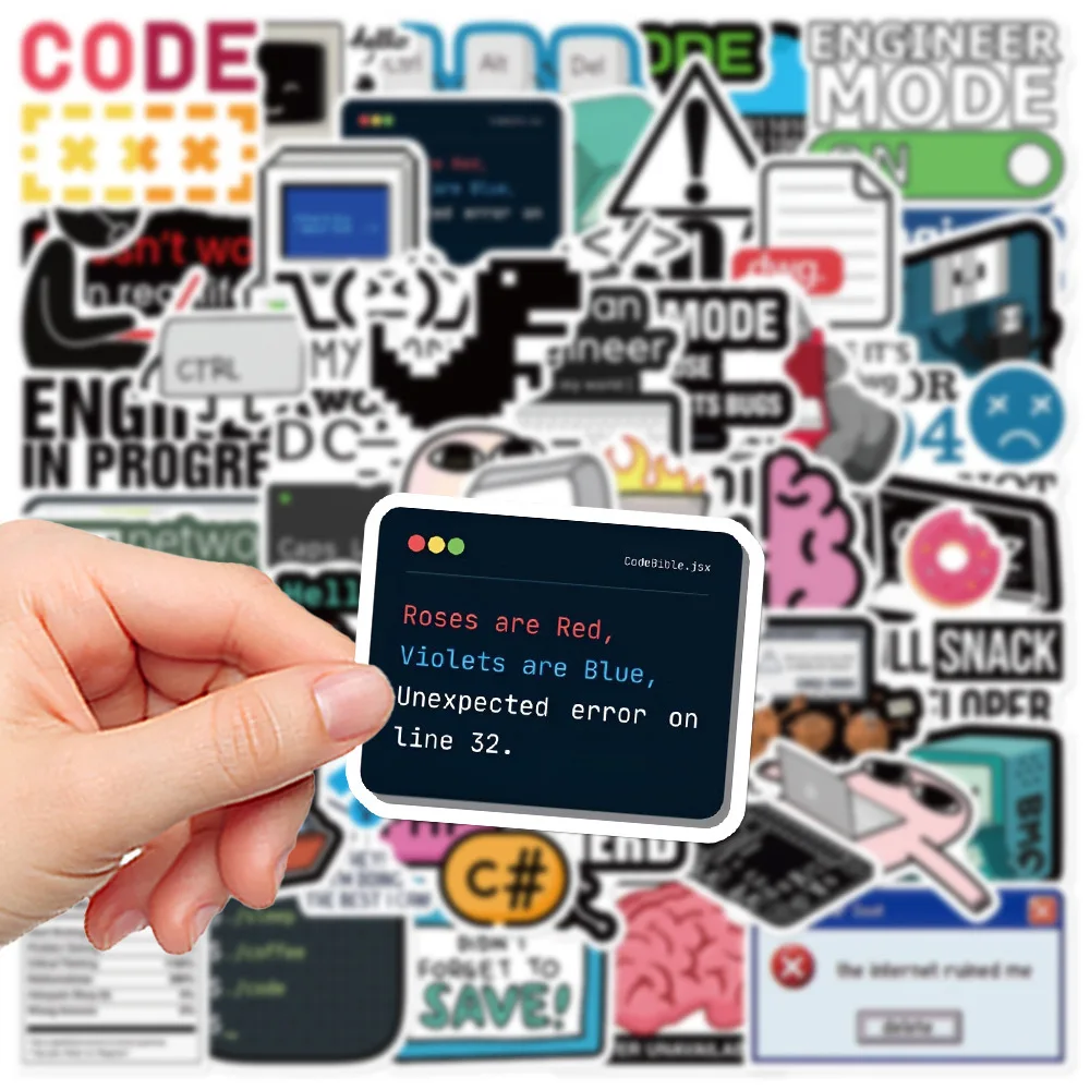10/50PCS Funny Programming Meme Stickers Java JS Php Docker Html Cloud Language Decals Computer Laptop 404 Network Error Sticker 10/50PCS Funny Programming Meme Stickers Java JS Php Docker Html Cloud Language Decals Computer Laptop 404 Network Error Sticker