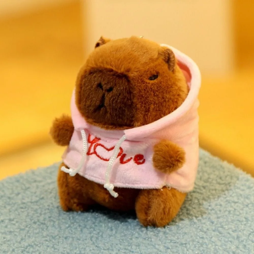 Cute Capybara Plush Toy Hoodie with Wings Simulation Doll Small Size Stuffed Animals Anime Fluffty Toy Birthday Party Cute Capybara Plush Toy Hoodie with Wings Simulation Doll Small Size Stuffed Animals Anime Fluffty Toy Birthday Party