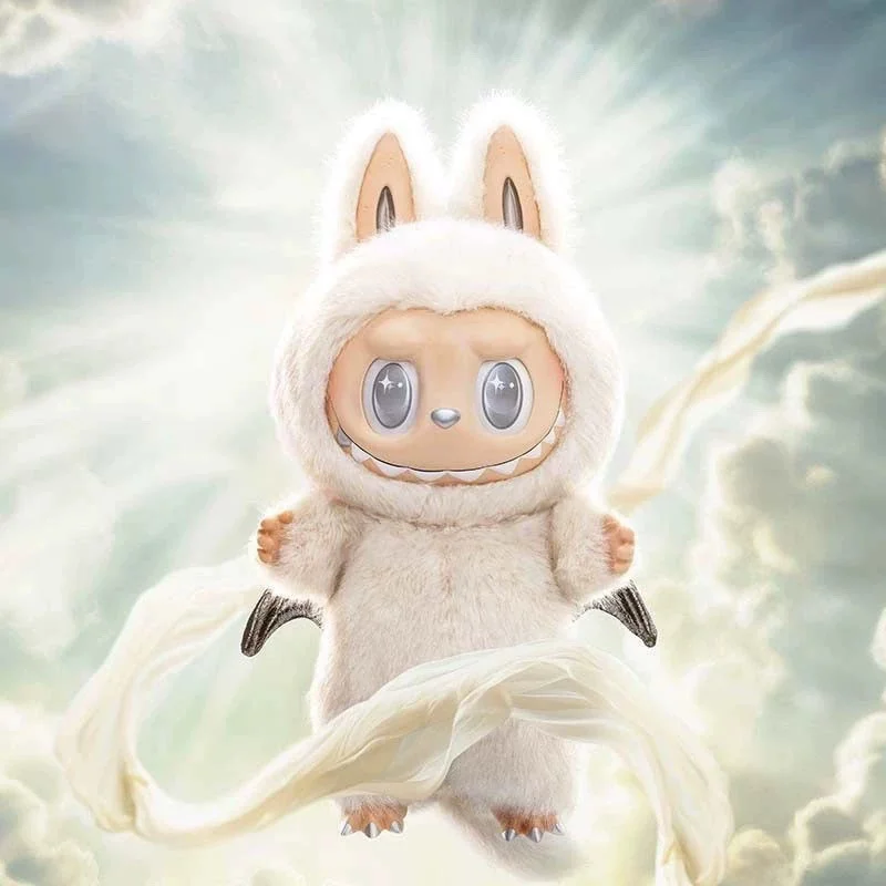 Bubble Mart Zimomo Big Leader Archangel Vinyl Plush Doll Trendy PVC and Resin Labubu Ornaments Collectible Blind Box Play