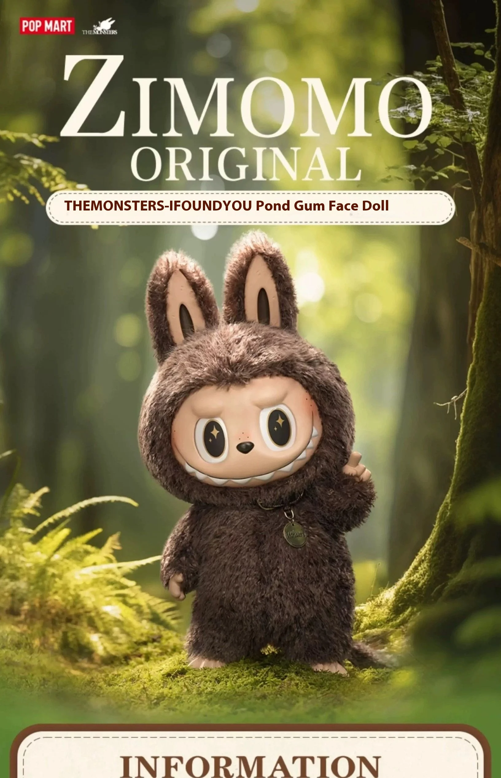 Bubble Mart Zimomo Big Leader Archangel Vinyl Plush Doll Trendy PVC and Resin Labubu Ornaments Collectible Blind Box Play