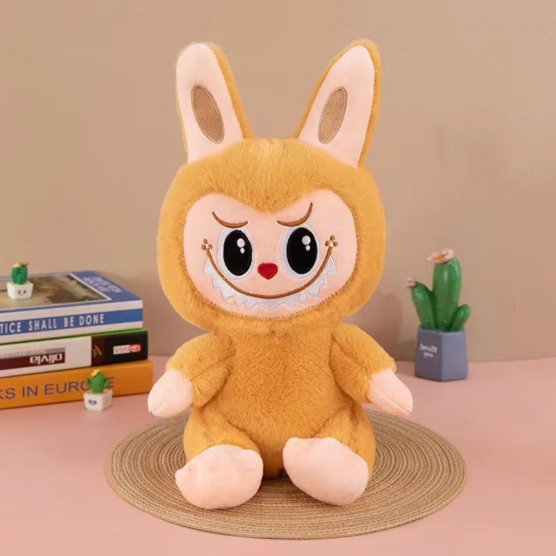 25cm Kawaii Labubu Rabbit Stuffed Plush Play Cartoon Anime Labubu Plush Doll Sleeping Pillow Giving Girlfriend Birthday Gift