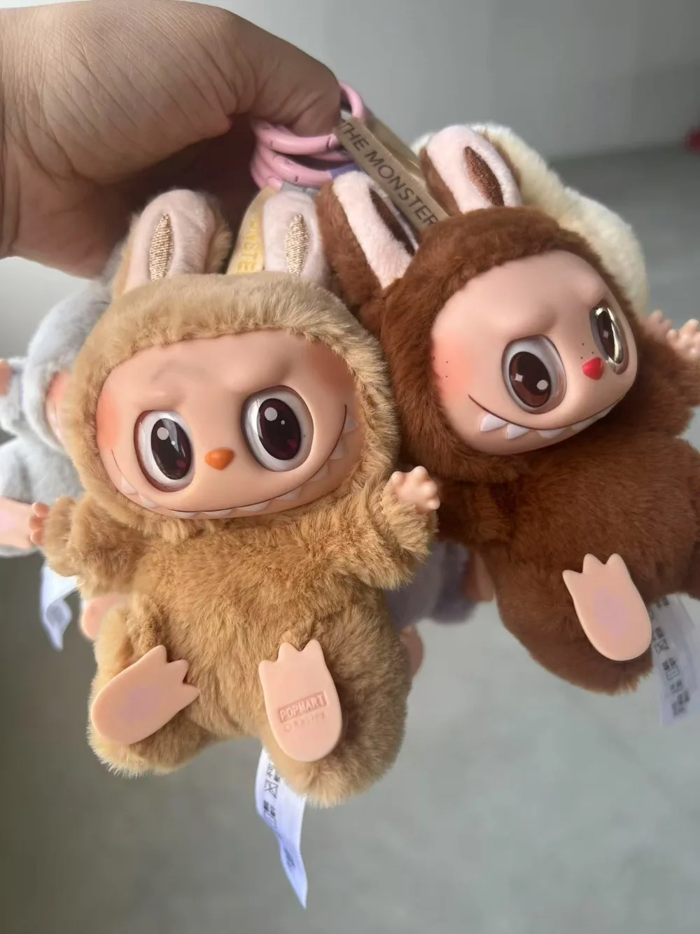Labubu Anime Figure Plush Dolls Sweetheart Vinyl Pendant Doll Kawaii Backpack Pendant Decoration Plush Doll Kids Gift for Xmas