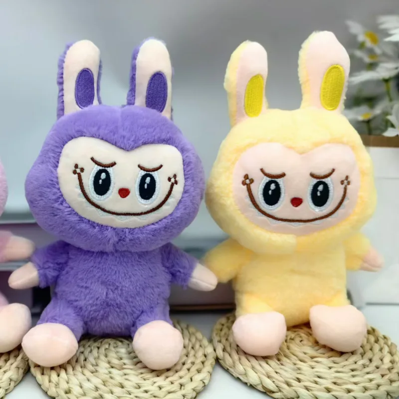 25cm Kawaii Labubu Rabbit Stuffed Plush Play Cartoon Anime Labubu Plush Doll Sleeping Pillow Giving Girlfriend Birthday Gift