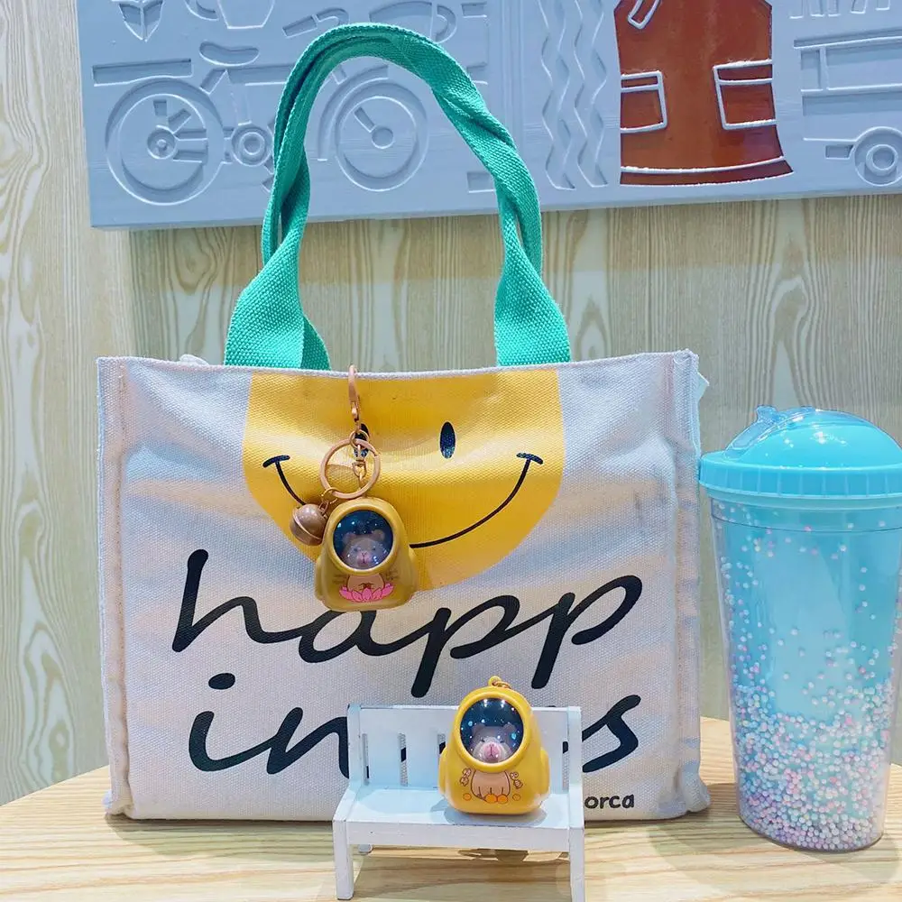 Creative Kapibala Luminous Keychain Cute Cartoon Space Capsule Capybara Keyring Schoolbag Pendant Trinket Friend Gift Creative Kapibala Luminous Keychain Cute Cartoon Space Capsule Capybara Keyring Schoolbag Pendant Trinket Friend Gift