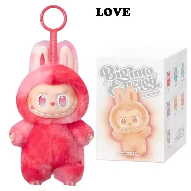 High Quality Macaron For Labubu V3 The Monsters Big Into Energy Series Blind Box Vinyl Plush Doll Pendant Gradient Color Gift