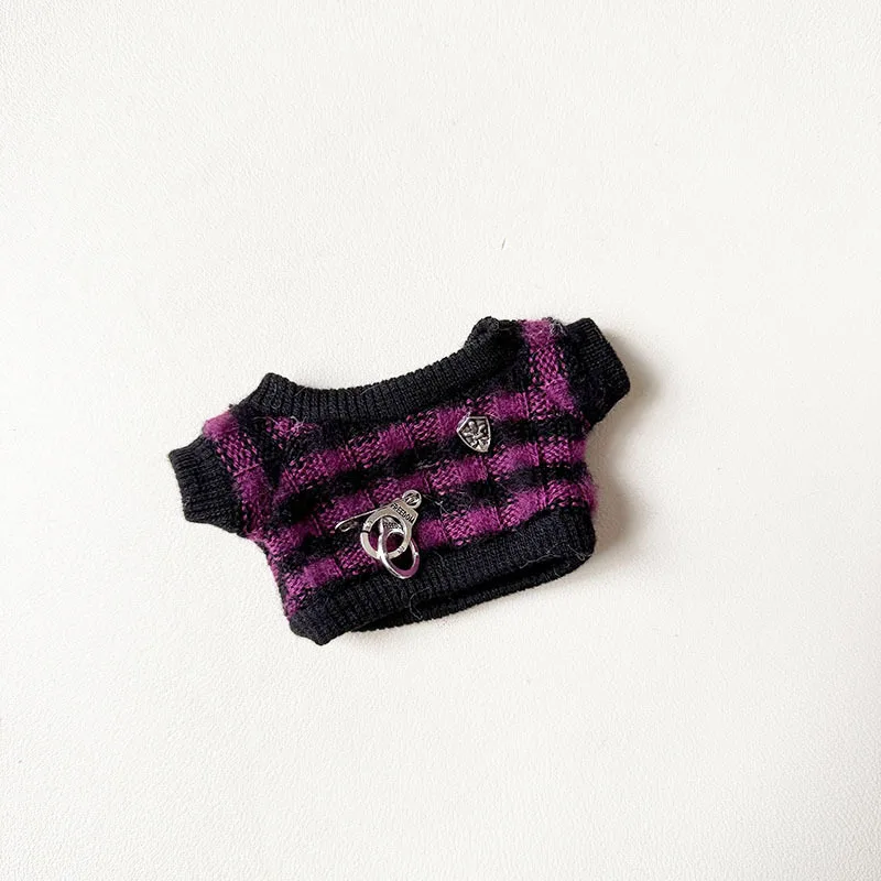 Suitable For 15-17cm Labubu Blind Box Keychain Vinyl Doll Sweater shoes hat bag Set Doll luxury clothes accessories Suitable For 15-17cm Labubu Blind Box Keychain Vinyl Doll Sweater shoes hat bag Set Doll luxury clothes accessories