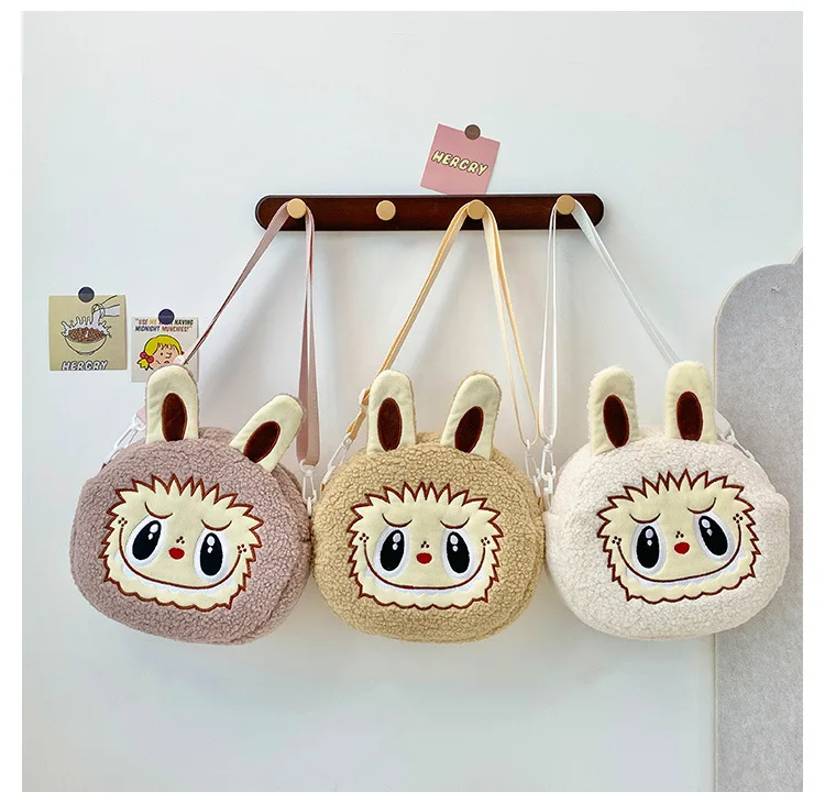 Labu Crossbody Bag Cartoon Backpack Doll Change Plush Bag Children'S Backpack Cartoon Bag Shoulder Bag Handbag Girl Gift Labu Crossbody Bag Cartoon Backpack Doll Change Plush Bag Children'S Backpack Cartoon Bag Shoulder Bag Handbag Girl Gift