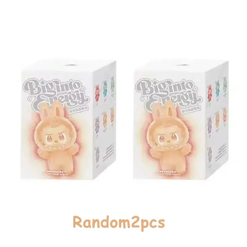High Quality Macaron For Labubu V3 The Monsters Big Into Energy Series Blind Box Vinyl Plush Doll Pendant Gradient Color Gift