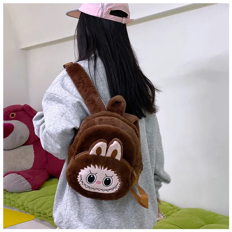 2024 Labubu Bakcpack for Girls Kids Cute Cartoon Plush Doll Bag Student Kawaii Backpack Outdoor Travel Bag 2024 Labubu Bakcpack for Girls Kids Cute Cartoon Plush Doll Bag Student Kawaii Backpack Outdoor Travel Bag