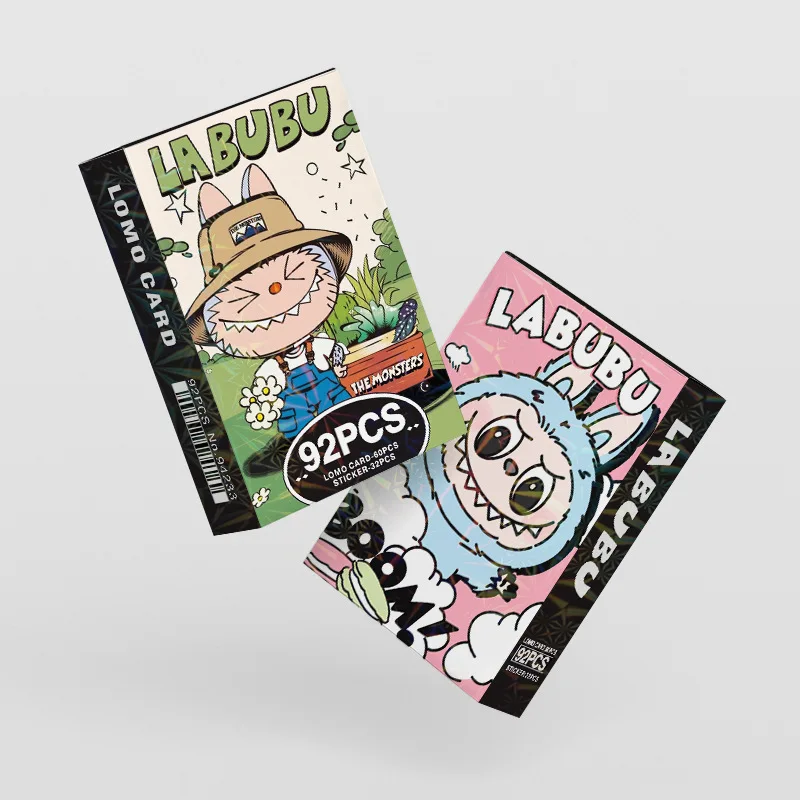 92PCS Labubu Cute Monster Cartoon Photo Card Stickers Pack Anime Accessories 92PCS Labubu Cute Monster Cartoon Photo Card Stickers Pack Anime Accessories