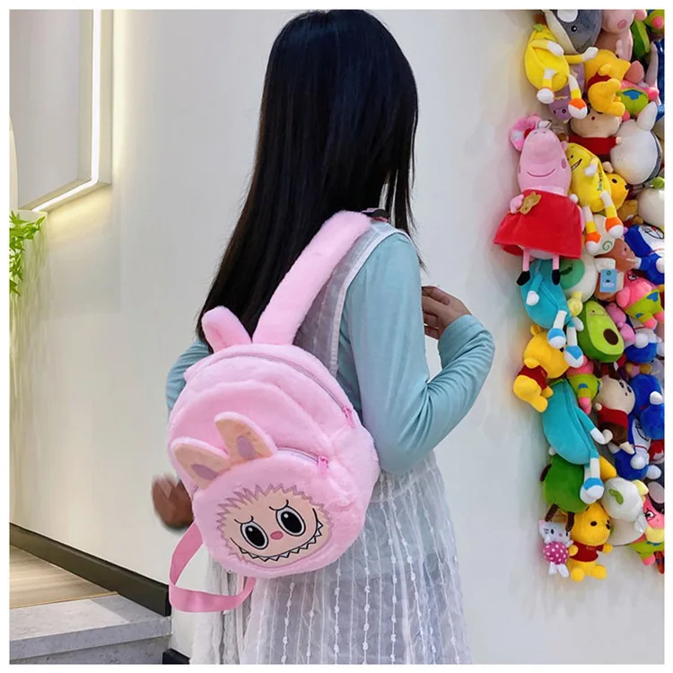 2024 Labubu Bakcpack for Girls Kids Cute Cartoon Plush Doll Bag Student Kawaii Backpack Outdoor Travel Bag 2024 Labubu Bakcpack for Girls Kids Cute Cartoon Plush Doll Bag Student Kawaii Backpack Outdoor Travel Bag