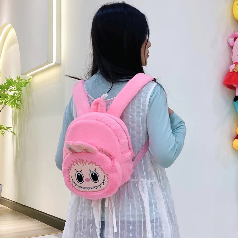2024 Labubu Bakcpack for Girls Kids Cute Cartoon Plush Doll Bag Student Kawaii Backpack Outdoor Travel Bag 2024 Labubu Bakcpack for Girls Kids Cute Cartoon Plush Doll Bag Student Kawaii Backpack Outdoor Travel Bag