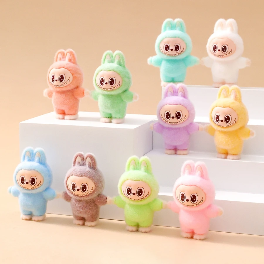 1/9PCS 4cm Cartoon Labubu Series Mini Flocking Exquisite Cute Doll Gift Diy Pendant Accessories Decoration Kawaii Toys Gifts 1/9PCS 4cm Cartoon Labubu Series Mini Flocking Exquisite Cute Doll Gift Diy Pendant Accessories Decoration Kawaii Toys Gifts