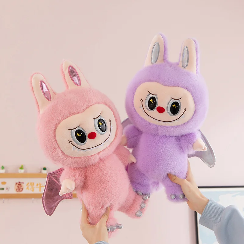 Hot Sale Monster Labubu Zimomo Angel Diy Doll Figure Vinyl Pendant Doll Model Plush Toy Pillow Room Decoration Kid Birthday Gift