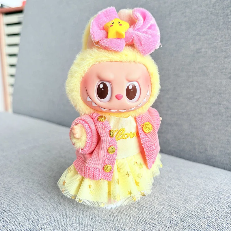 Original 17cm labubu clothes outfit Plush doll clothes Macaron Cute Clothing DIY Kid Gift Clothes Hair accessories v1v2 clothes Original 17cm labubu clothes outfit Plush doll clothes Macaron Cute Clothing DIY Kid Gift Clothes Hair accessories v1v2 clothes