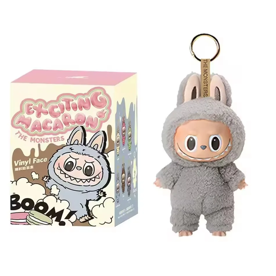 High Quality Macaron For Labubu V3 The Monsters Big Into Energy Series Blind Box Vinyl Plush Doll Pendant Gradient Color Gift
