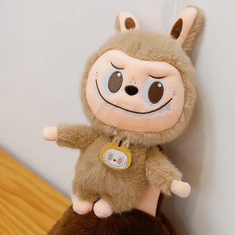2025 Labubu Cartoon Ragdoll Plush Toys Mink Fur Cute Rabbit Ragdoll Accompany Sleep Plush Toy Pillow Children'S Christmas Gift