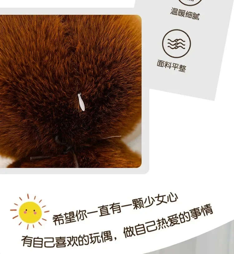 2025 Labubu Cartoon Ragdoll Plush Toys Mink Fur Cute Rabbit Ragdoll Accompany Sleep Plush Toy Pillow Children'S Christmas Gift