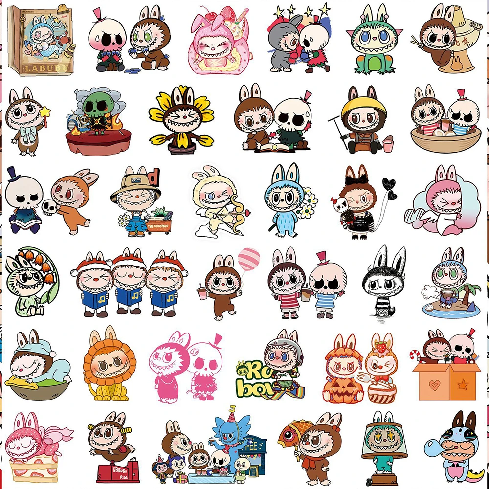 10/30/50/100pcs Cute Cartoon LABUBU Stickers Kawaii Doll Sticker Kid Toy Gift DIY Notebook Suitcase Phone Laptop Graffiti Decals 10/30/50/100pcs Cute Cartoon LABUBU Stickers Kawaii Doll Sticker Kid Toy Gift DIY Notebook Suitcase Phone Laptop Graffiti Decals