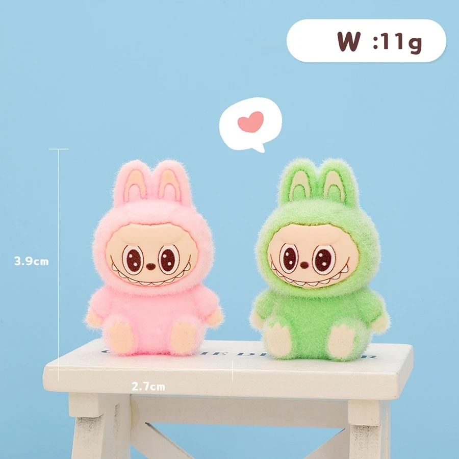 1/9PCS 4cm Cartoon Labubu Series Mini Flocking Exquisite Cute Doll Gift Diy Pendant Accessories Decoration Kawaii Toys Gifts 1/9PCS 4cm Cartoon Labubu Series Mini Flocking Exquisite Cute Doll Gift Diy Pendant Accessories Decoration Kawaii Toys Gifts
