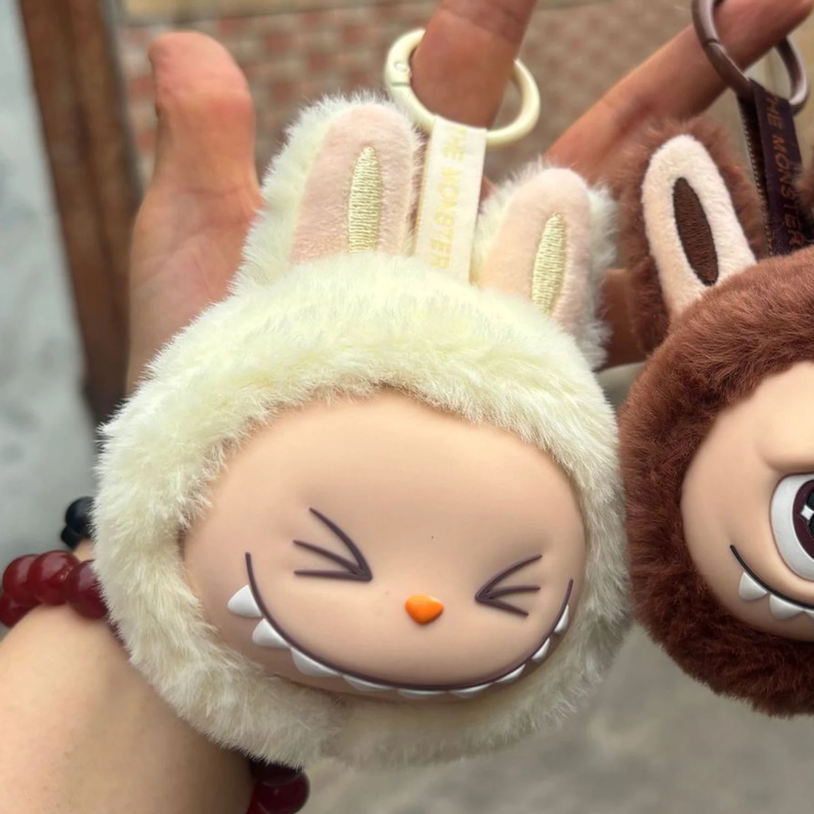 Labubu 2nd Generation Series Multi Color Cute Doll Head Plush Toy Backpack Pendant Keychain Anime Peripheral Mysterious Box Gift