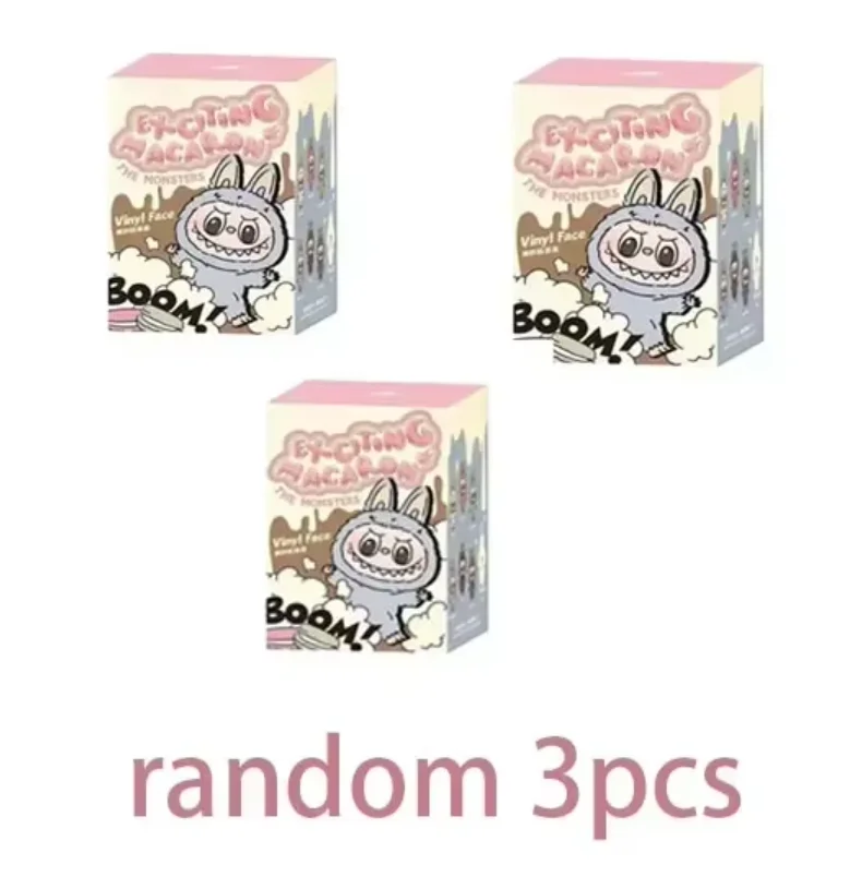 For New The Monster Labubu 3V Blind Box Series PVC Labubu Macaron Pendant Doll Monster Keychain Birthday Holiday For Kids Gift For New The Monster Labubu 3V Blind Box Series PVC Labubu Macaron Pendant Doll Monster Keychain Birthday Holiday For Kids Gift