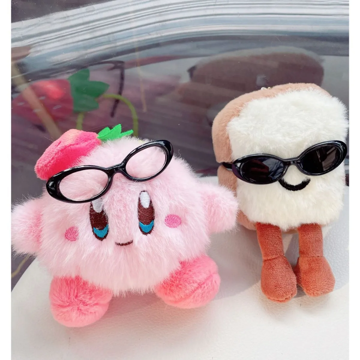 6.5cm Oval Sunglasses Fashion Transparent Plastic Glasses for Labubu MSD SD Plush for Kpop Idol Doll Sunglasses Accessories