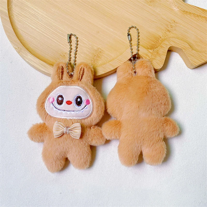 Cartoon Labubu Plush Toys Doll Keychain Kawaii Anime Pendant Keyring Cute Children Girls Birthday Gifts Backpack Hang Cartoon Labubu Plush Toys Doll Keychain Kawaii Anime Pendant Keyring Cute Children Girls Birthday Gifts Backpack Hang