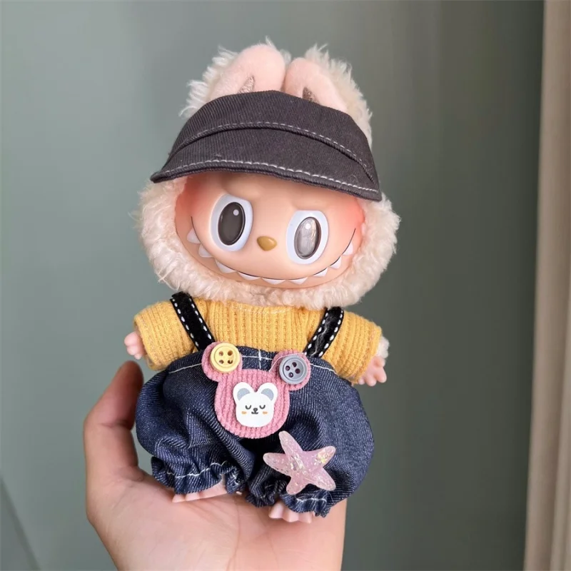 Mini Plush Doll Clothes Outfit Accessories for 17cm Labubu V1 V2 and Multiple Series - The Perfect Attire for Your Doll