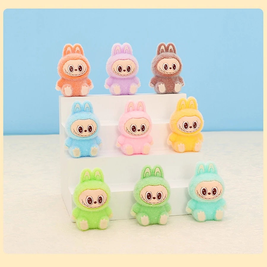 1/9PCS 4cm Cartoon Labubu Series Mini Flocking Exquisite Cute Doll Gift Diy Pendant Accessories Decoration Kawaii Toys Gifts 1/9PCS 4cm Cartoon Labubu Series Mini Flocking Exquisite Cute Doll Gift Diy Pendant Accessories Decoration Kawaii Toys Gifts