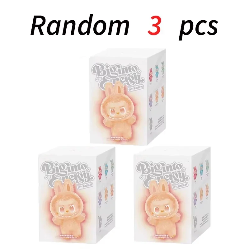 Suitable for LabubuV3 series heartbeat macaron enamel blind box PVC figurine table decoration cute doll children's birthday gift