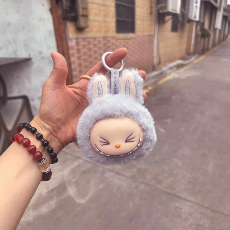 Labubu 2nd Generation Series Multi Color Cute Doll Head Plush Toy Backpack Pendant Keychain Anime Peripheral Mysterious Box Gift