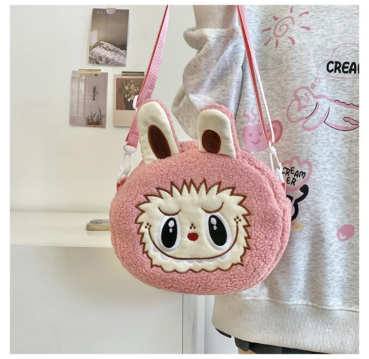 Labu Crossbody Bag Cartoon Backpack Doll Change Plush Bag Children'S Backpack Cartoon Bag Shoulder Bag Handbag Girl Gift Labu Crossbody Bag Cartoon Backpack Doll Change Plush Bag Children'S Backpack Cartoon Bag Shoulder Bag Handbag Girl Gift