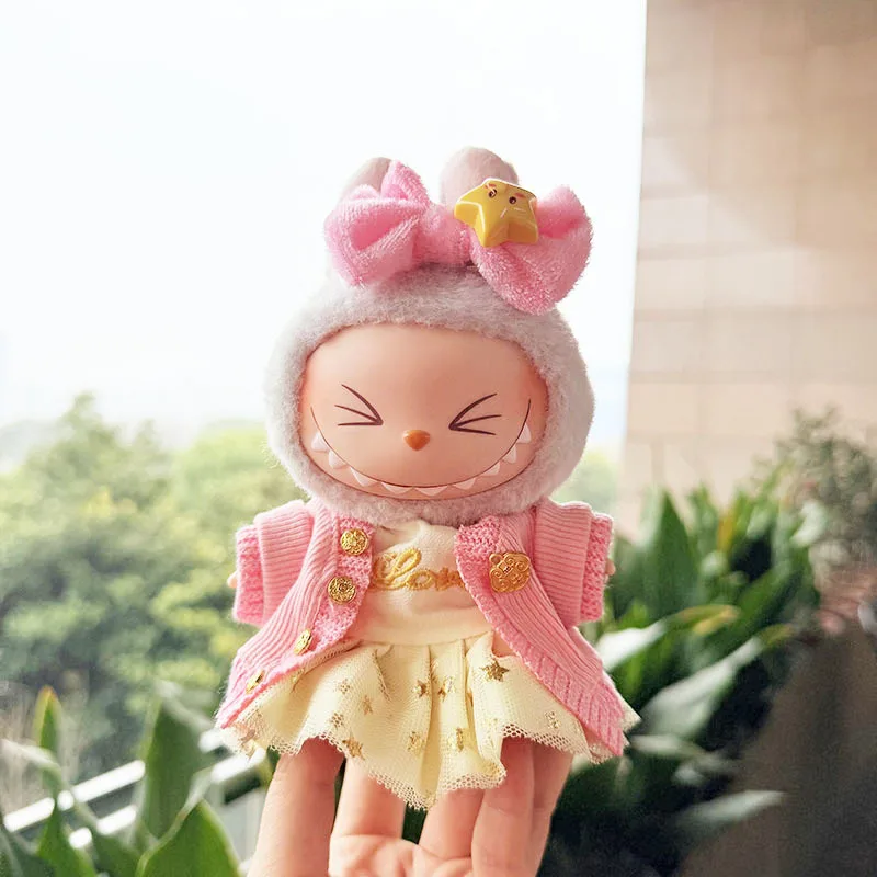 Original 17cm labubu clothes outfit Plush doll clothes Macaron Cute Clothing DIY Kid Gift Clothes Hair accessories v1v2 clothes Original 17cm labubu clothes outfit Plush doll clothes Macaron Cute Clothing DIY Kid Gift Clothes Hair accessories v1v2 clothes