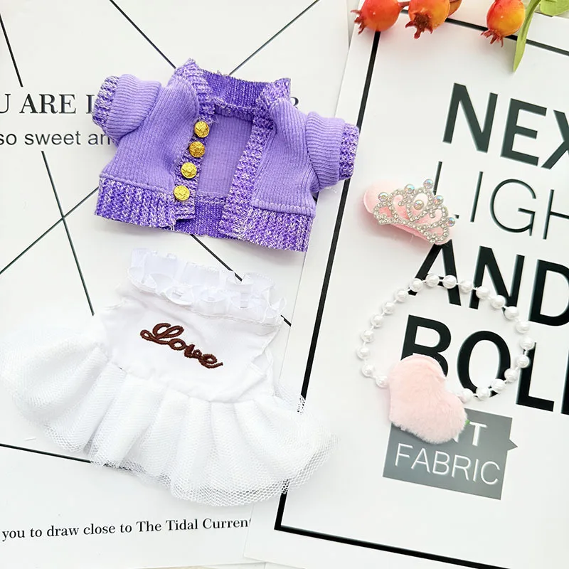 Original 17cm labubu clothes outfit Plush doll clothes Macaron Cute Clothing DIY Kid Gift Clothes Hair accessories v1v2 clothes Original 17cm labubu clothes outfit Plush doll clothes Macaron Cute Clothing DIY Kid Gift Clothes Hair accessories v1v2 clothes