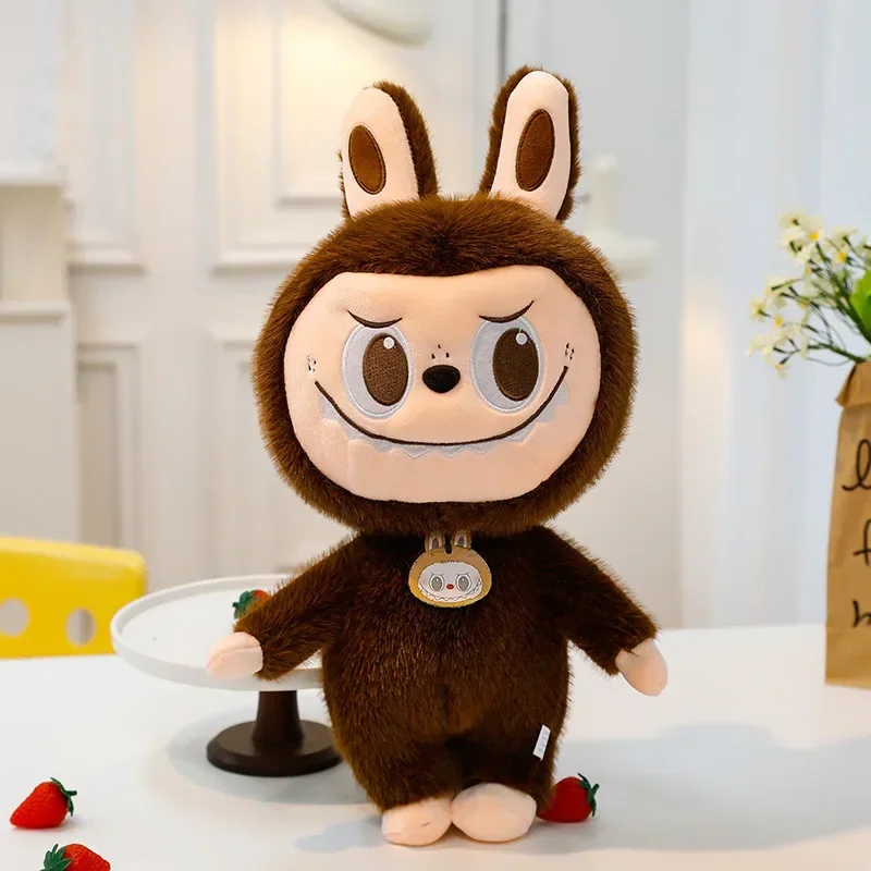 2025 Labubu Cartoon Ragdoll Plush Toys Mink Fur Cute Rabbit Ragdoll Accompany Sleep Plush Toy Pillow Children'S Christmas Gift