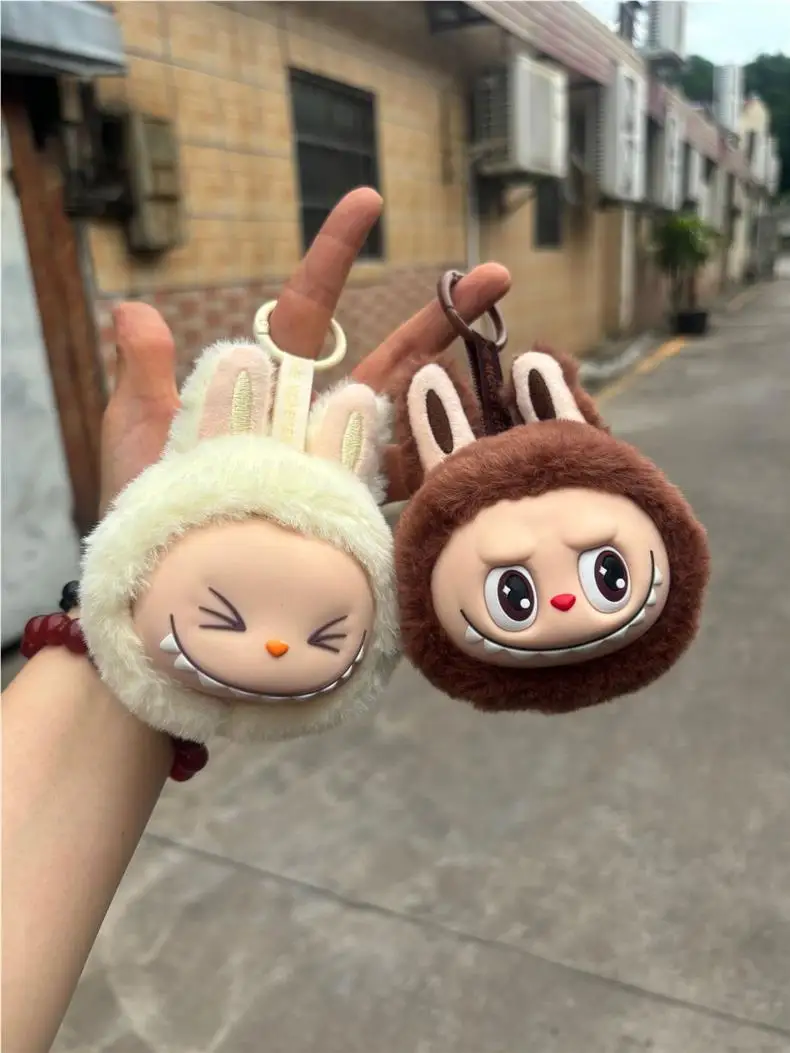 Labubu 2nd Generation Series Multi Color Cute Doll Head Plush Toy Backpack Pendant Keychain Anime Peripheral Mysterious Box Gift