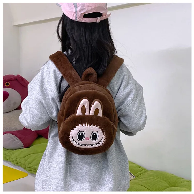 2024 Labubu Bakcpack for Girls Kids Cute Cartoon Plush Doll Bag Student Kawaii Backpack Outdoor Travel Bag 2024 Labubu Bakcpack for Girls Kids Cute Cartoon Plush Doll Bag Student Kawaii Backpack Outdoor Travel Bag