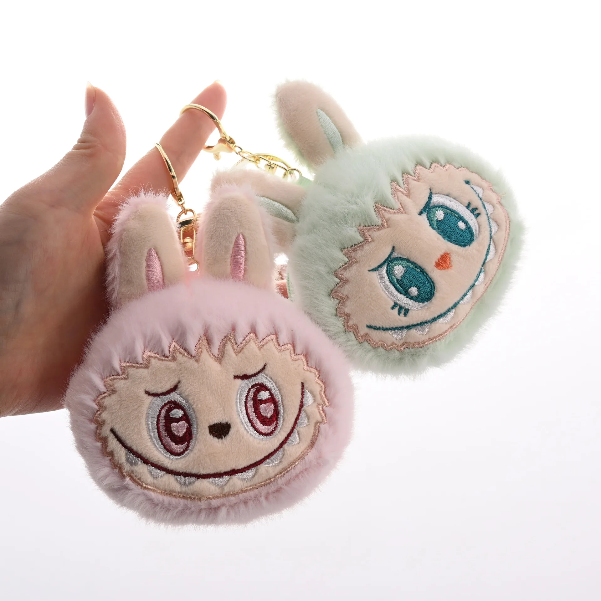 Kawaii Labubu The Monsters plush coin purse keychain plush toy key ring girls backpack bag bag charm doll accessories gifts