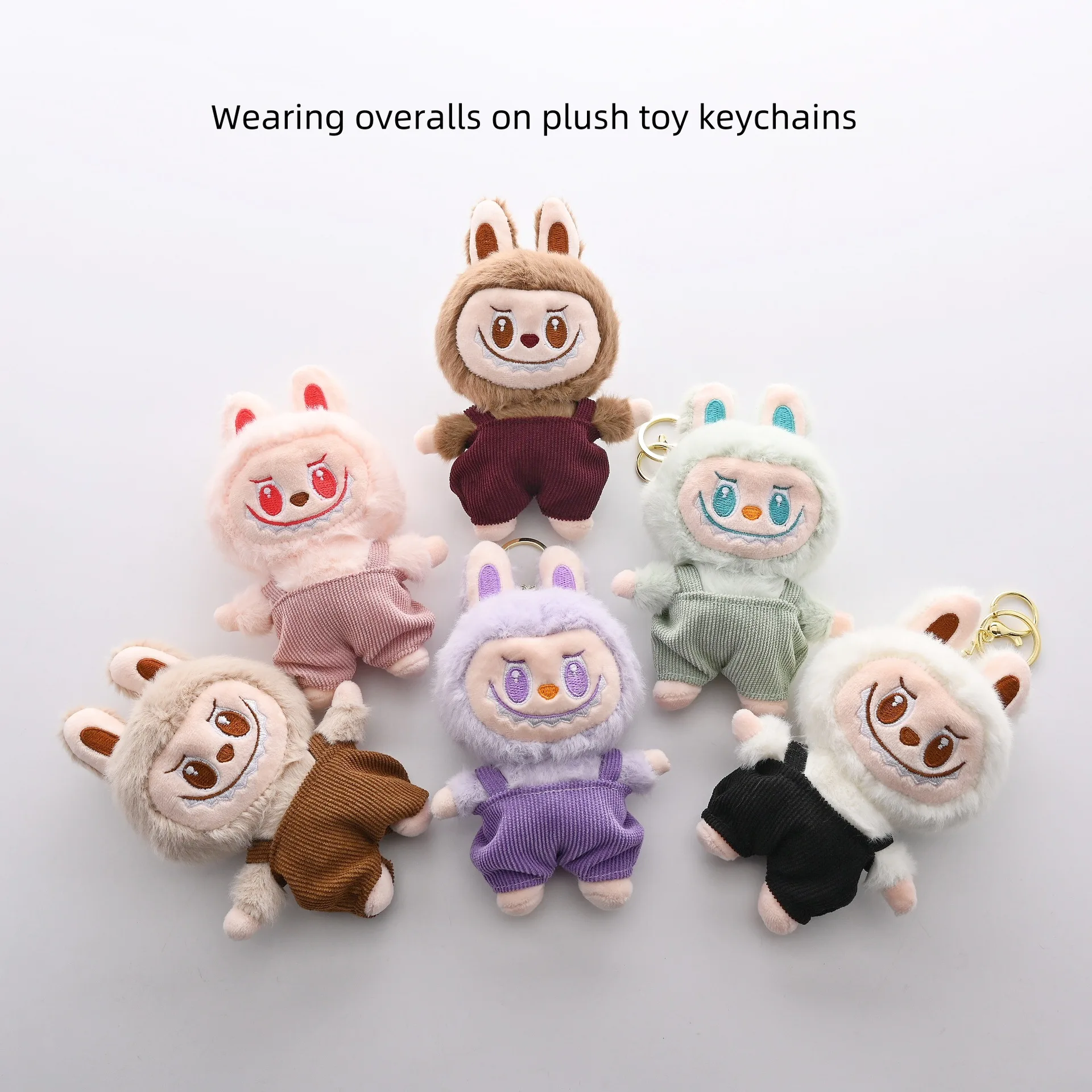 LABUBU New Monster Plush Key Chain Bag Decoration Accessories Plush Doll Bag Pendant Decoration Keychain Women Girls Gifts LABUBU New Monster Plush Key Chain Bag Decoration Accessories Plush Doll Bag Pendant Decoration Keychain Women Girls Gifts