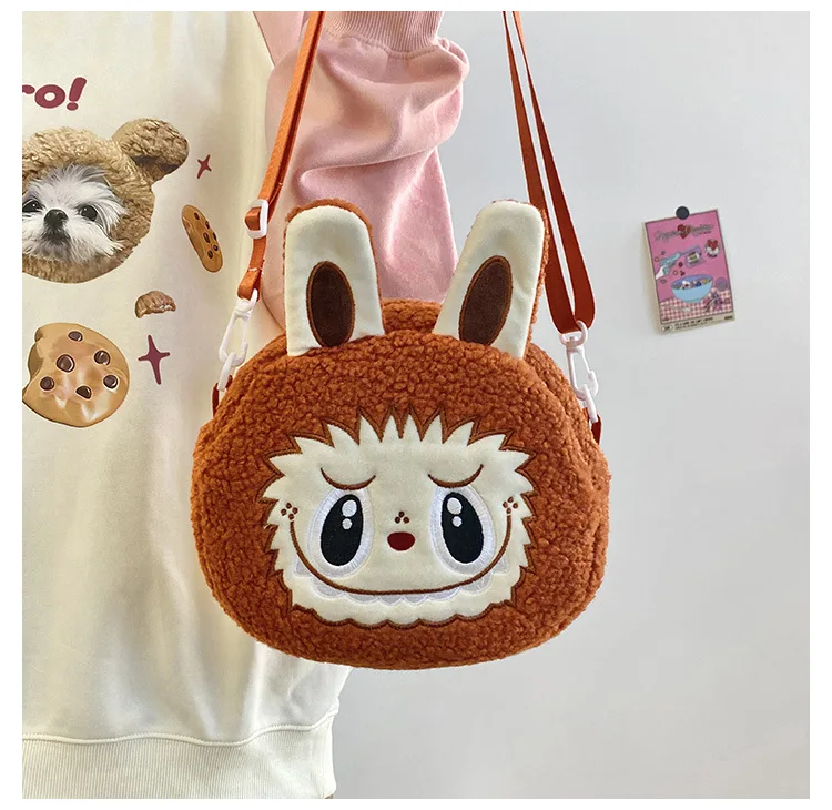 Labu Crossbody Bag Cartoon Backpack Doll Change Plush Bag Children'S Backpack Cartoon Bag Shoulder Bag Handbag Girl Gift Labu Crossbody Bag Cartoon Backpack Doll Change Plush Bag Children'S Backpack Cartoon Bag Shoulder Bag Handbag Girl Gift