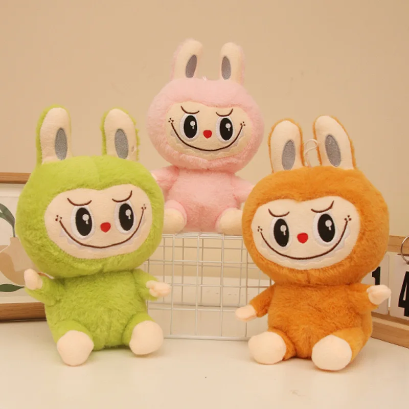 25cm Kawaii Labubu Rabbit Stuffed Plush Play Cartoon Anime Labubu Plush Doll Sleeping Pillow Giving Girlfriend Birthday Gift