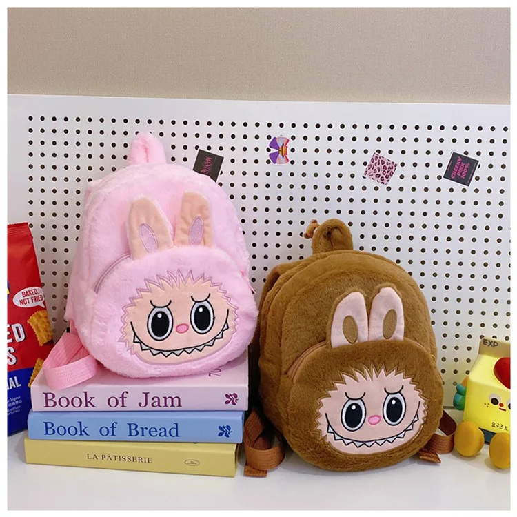 2024 Labubu Bakcpack for Girls Kids Cute Cartoon Plush Doll Bag Student Kawaii Backpack Outdoor Travel Bag 2024 Labubu Bakcpack for Girls Kids Cute Cartoon Plush Doll Bag Student Kawaii Backpack Outdoor Travel Bag