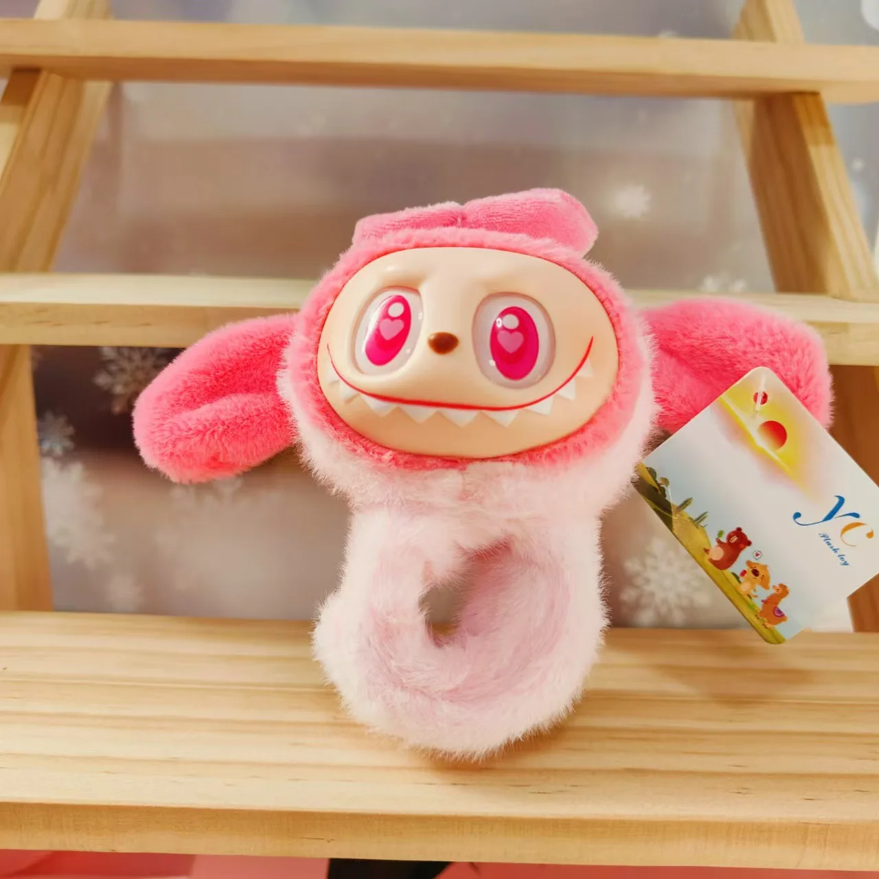 New labubu labubu snap ring plush doll cute toy doll doll wrist models men and women gifts
